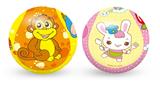 OBL806711 - 7 inch happy cartoon plush ball bounce