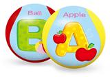OBL806726 - 8 "letters bounce plush ball