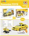 OBL807482 - Gliding police car electric assembly with light and sound 3 ag13 (package electricity) electric drill 2 aa no package