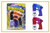 OBL809220 - Transparent with light dual color single bottle water new space bubble gun (130ml)