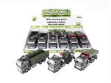 OBL809303 - 1:50合金回力军事车3款（展示盒6只）