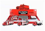 OBL809386 - 1:64合金回力小消防车（展示盒12只）