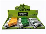 OBL809390 - 1:64合金回力小运输车（展示盒12只）欧式车头