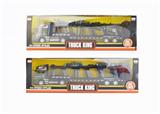 OBL809405 - 1:50合金拖车带2车仔（黑色）
