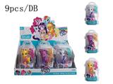 OBL810832 - High-grade pony bao li a box, pull box display with comb 3 colors mixed 9 PCS