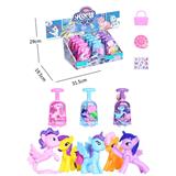 OBL810833 - My dream to evade glue pony suitcase with handbags belt hat belt horse stickers conventional 12 PCS