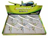 OBL811777 - 1:200机场747-F8货机,带回力、声音、灯光功能，开窗盒，2色6只一展示盒
