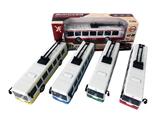 OBL811825 - 1:90合金巴士电车回力跑车,3开门