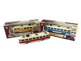 OBL811829 - 1:90合金巴士电车回力跑车,3开门