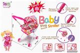 OBL813460 - Color light armrest, baby iron reclining trolley and 14 baby girl