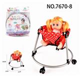 OBL813538 - Baby stroller and 14 doll