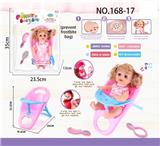OBL813544 - 14 voice doll and dining chair and comb \/ mirror