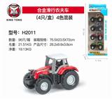 OBL813908 - 合金滑行农夫车(4只/盒)4色混装
