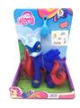OBL814448 - High-grade large blue horse with three conventional comb with stickers