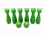 OBL815149 - Net bag wooden animal bowling