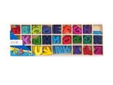 OBL815213 - 130 PCS wooden small English letters