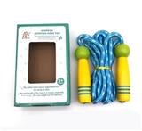 OBL815215 - Color box wood handle rope skipping, 290 cm long