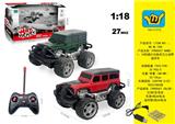 OBL815596 - 1:18四通灯光路虎卫士越野遥控车(4AA+USB充电线)