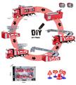 OBL815681 - DIY城市消防系列 - 1:48平头回力消防车配路标 (云梯/喷水/升降台）