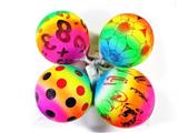 OBL816056 - Four conventional 9 inches rainbow balls