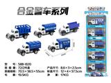 OBL816572 - 5只条装1:50合金回力警察车头（5款混装）