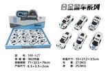 OBL816577 - 16只装展示盒1:50合金警车回力（6款混装）