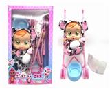 OBL816876 - 14 inches of evade glue is crying baby drink really tears with four tones music DAD. Mother. Angry. 