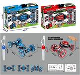 OBL817346 - 1:12 十二通手体感应万向跳舞轮特技扭变车包电（红、蓝2色装）夜光