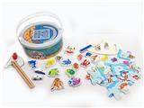 OBL817385 - Wooden multi-functional fishing puzzles