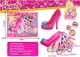 OBL817634 - Barbie fashion slipper make-up box set on three floors