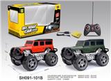 OBL819500 - 1:18仿真路虎卫士四通灯光遥控车（包4AA电池和USB充电线