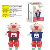 OBL819904 - Electric skating pig (light music) red/blue