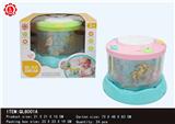 OBL820062 - ENGLISH VERSION OF INTELLIGENT MUSIC DRUM (ROTATING WITH LIGHTS, MUSIC, NURSERY RHYMES, STORIES, NURSERY RHYMES, SOUNDS)
