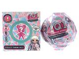 OBL820884 - SURPRISE DOLL (REAL HAIR) BALL WITH LIGHT