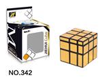 OBL820925 - THIRD ORDER MIRROR MAGIC CUBE / GOLD AND SILVER