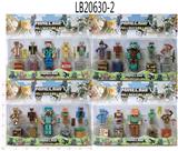 OBL821609 - My world 3 inch doll 4 5 inch doll one (glow sound) block 4 accessories card pack 4
