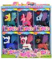 OBL822288 - Six high grade enamel flying horses