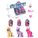 OBL822316 - My dream: enamel fairy horse big suitcase bottle comb hairpin 9pc mixed pack