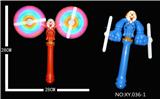 OBL822404 - Clown double head 10 lamp straight tube windmill (no music)