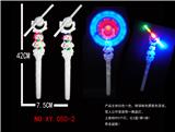 OBL822420 - Snowman pole 6 lights music windmill with christmas song