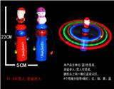OBL822496 - 实色5灯搪胶圣诞老人甩甩棒无音乐