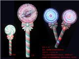 OBL822526 - 彩色棒棒糖13灯转棒手柄带闪灯无音乐