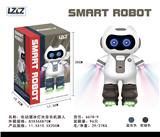 OBL822899 - 电动溜冰灯光音乐机器人（蓝灰色/驼绿色）
