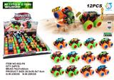 OBL823102 - 12pcs metal sheet cross country inertial monster stunt vehicle