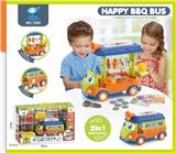 OBL823832 - 2-in-1 zhiqu deformation barbecue bus (2aa without bag)