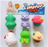 OBL823907 - 6只装搪胶喷水动物