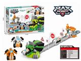 OBL824067 - One flash deformation vehicle (white orange 2 color mixture) + triangle dragon track