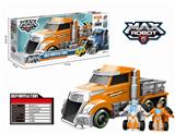 OBL824083 - Orange large tractor + flash deformation vehicle