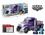 OBL824084 - Purple large tractor + flash deformation vehicle