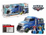 OBL824085 - Large blue tractor + one flash deformation vehicle